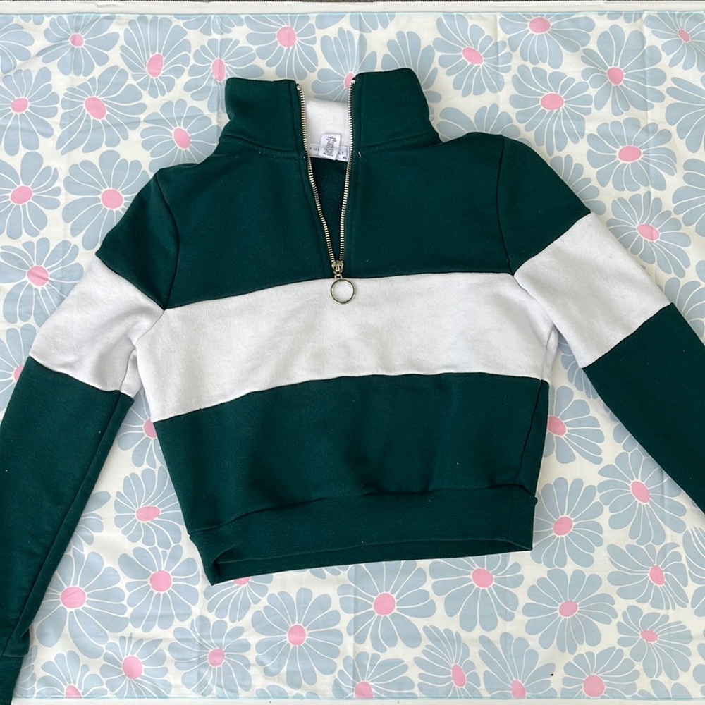 COLORBLOCK QUARTER ZIP